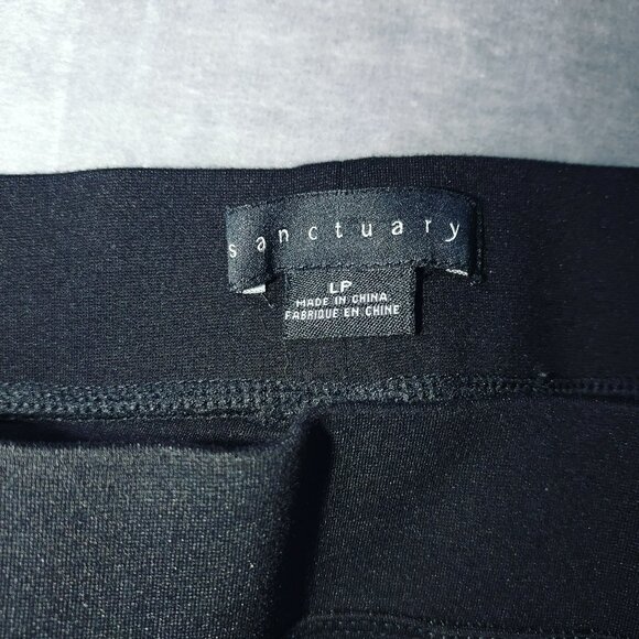 Sanctury by Anthropologie Womens Pants Size LP Black Corporate Goth Career - Picture 3 of 9
